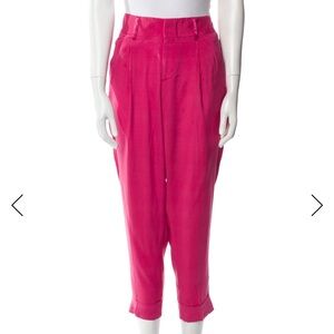 Alice + Olivia cropped silk pants